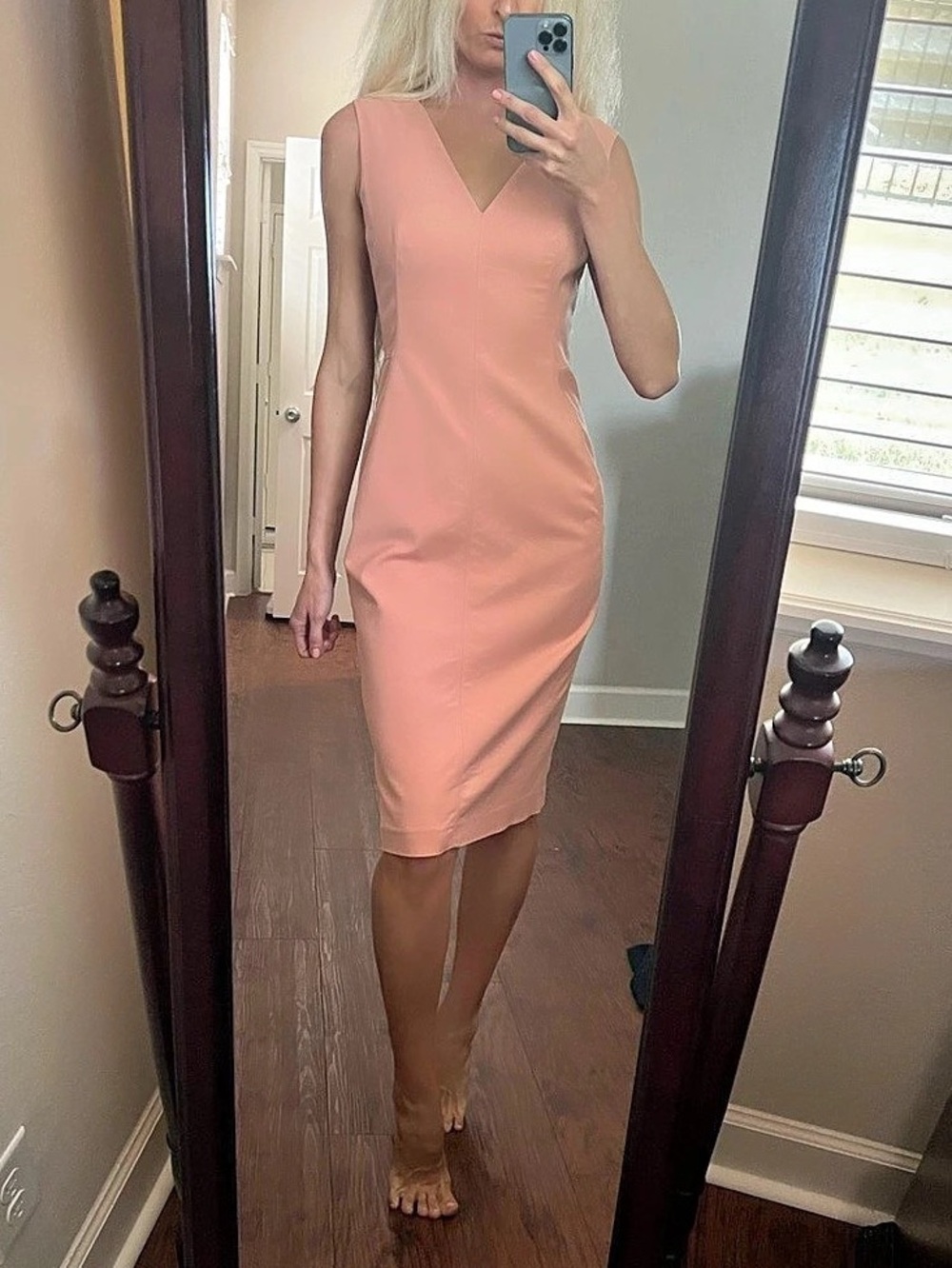 Antonio Melani Pink Midi Dress Size 4
